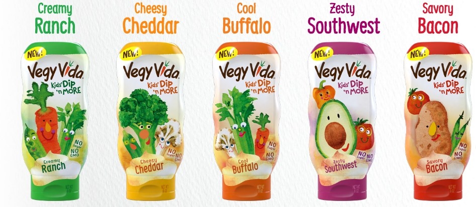 Vegy Vida has a solution and is on a mission to help kids eat their veggies at an early age. Vegy Vida not only offers an organic solution to prevent unhealthy eating, but it will help get kids excited about eating their vegetables. It is completely natural, made in the USA and comes in five tasty flavors: Creamy Ranch, Cheesy Cheddar, Savory Bacon, Zesty Southwest, and Cool Buffalo.