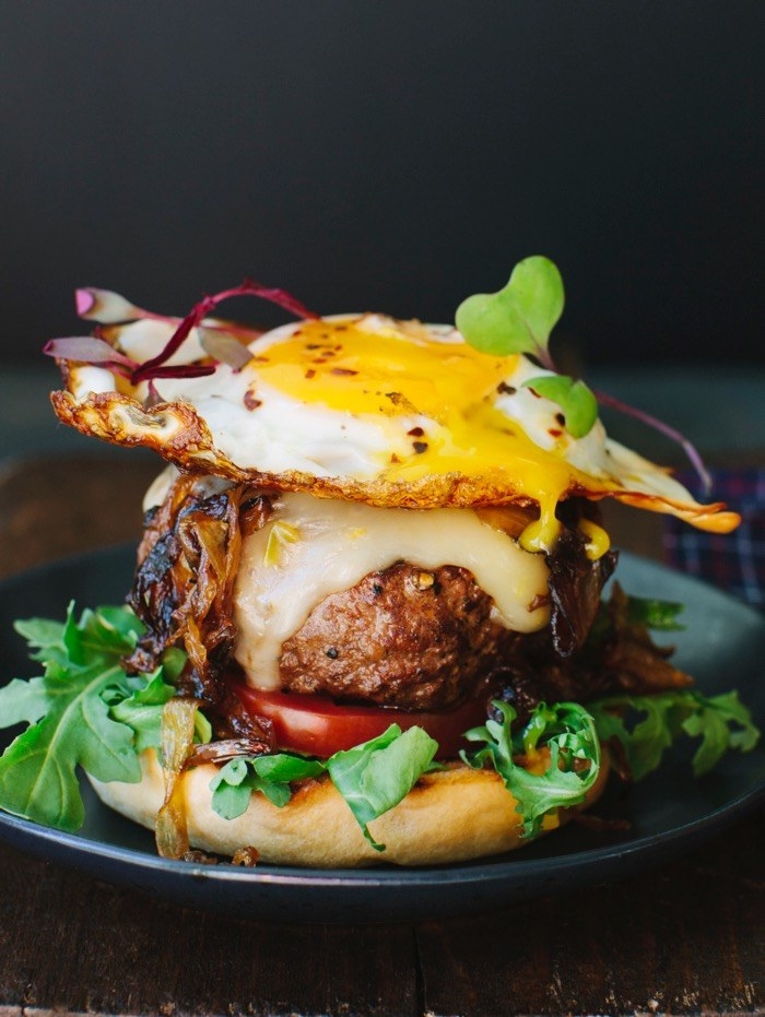 Whether breakfast, lunch, or dinner, your taste buds will love this egg-topped, deliciously good burger. Get the recipe here.