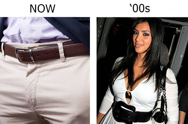 Qué significa ahora: Artefacto tradicional para sujetar tus pantalones.Qué significaba a principios de los 2000: Extraño y descomunal accesorio que se usaba innecesariamente sobre un top y justo por debajo de la altura de tus senos.