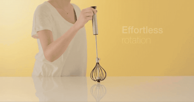 Just push down and the whisk does the rest.Get it on Bed, Bath, and Beyond for $14.99.
