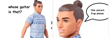 Barbie ken man store bun