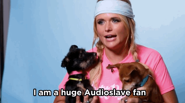ML: I am a huge Audioslave fan, so I’d say that’s pretty different than the rest of the stuff on my iPod — old school!