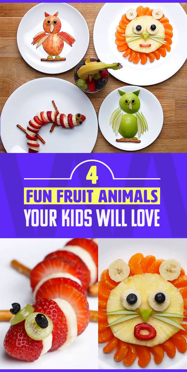 simple fruit animals