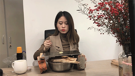 "It was actually really loud," she said. "All my coworkers looked in my direction and then all started laughing when they realized it was nothing big."