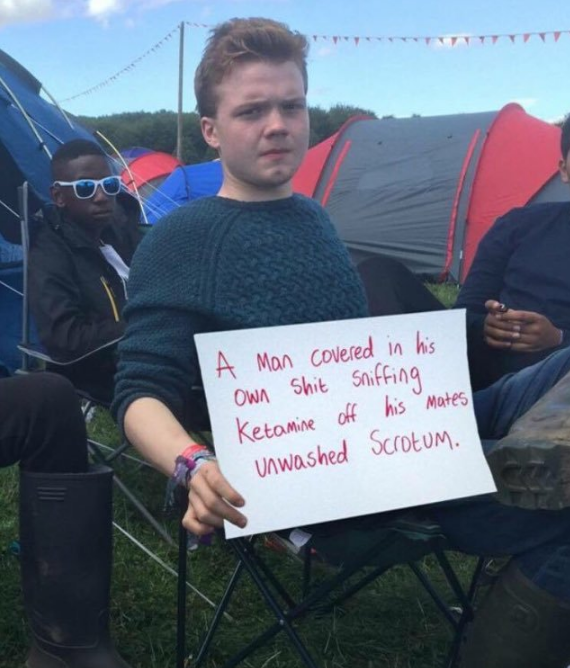 Festivals are basically camping, but instead of peaceful nature and scenic views, you get a drunk 19-year-old waking you up at 4am by pissing on your tent.