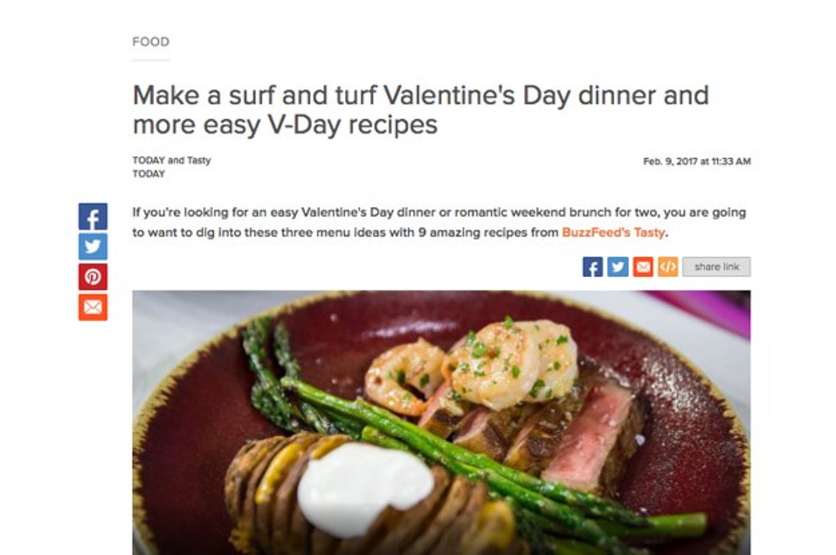 Make A Surf And Turf Valentine S Day Dinner And More Easy V Day Recipes Today