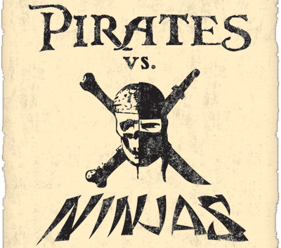 Debating whether pirates or ninjas would win in a battle.