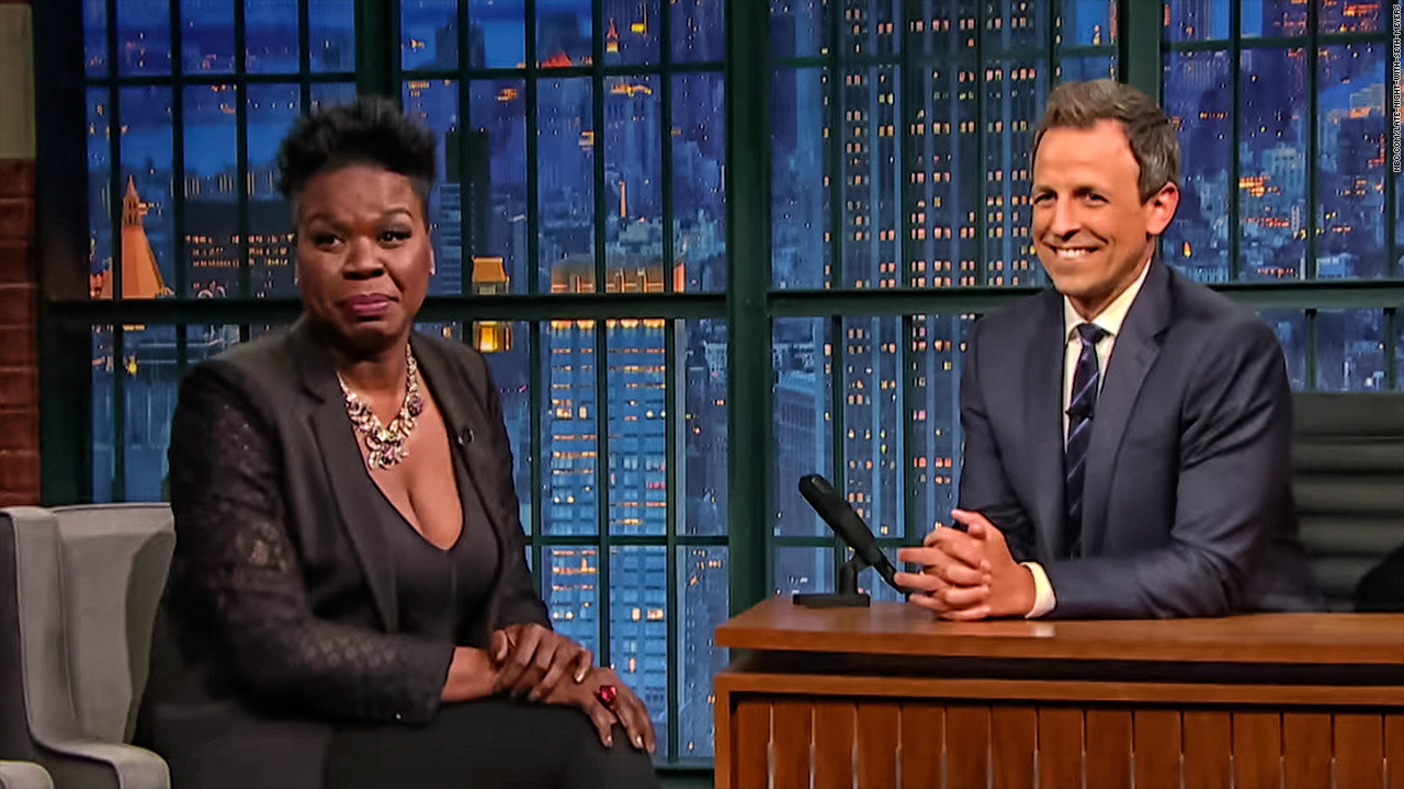 Leslie Jones on Late Night With Seth Meyers, July 21, 2016. 