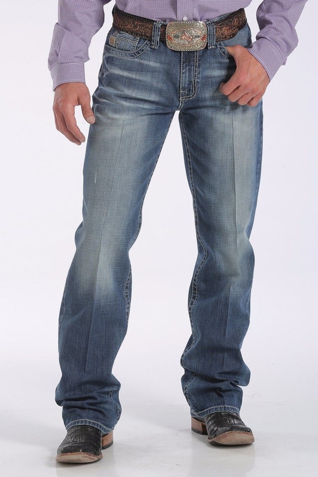 Bootcut jeans.