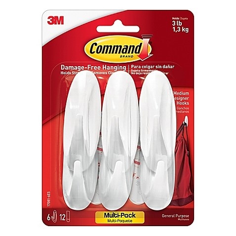Use Command Strips & Hooks to hang up all your decorations! They're super easy to use and protect your walls!