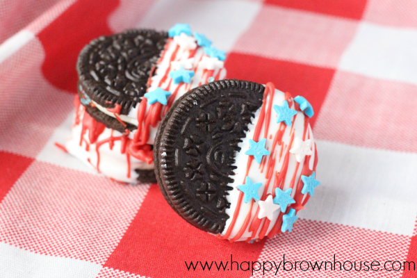 Oreos dipped in candy