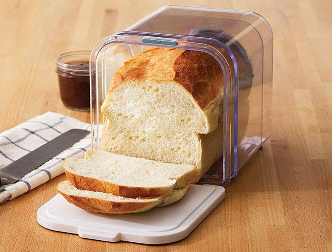 Promising Review: “I’ve been baking bread for quite a while now. And until I got this bread keeper, my bread would go stale in about three days, if I left it out. I could extend it to four days, if I put it in a plastic bag. But there would definitely be mold by the fifth day. But with this bread keeper, I've seemed to be able to keep bread fresh for over a week. The crust definitely gets soft. But there is no mold. And after about 10 days, it is only stale around the edges.” —Cases Davis Get it from Amazon for $13.97.