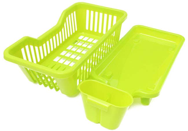 Promising Review: “This drainer is really great and looks good on my countertop!” —Shirley Get it from Walmart for $11.29 (available in four colors).
