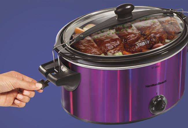 Promising Review: “This is the third Hamilton Beach product I’ve purchased this year. It works perfectly, and keeps nice, steady heat on all temps. The dial is easy to read. The added shimmer is super cute. I can imagine taking it to a potluck and dressing up the table with it!” —EllaGet it from Amazon for $20.53 (available in three colors).