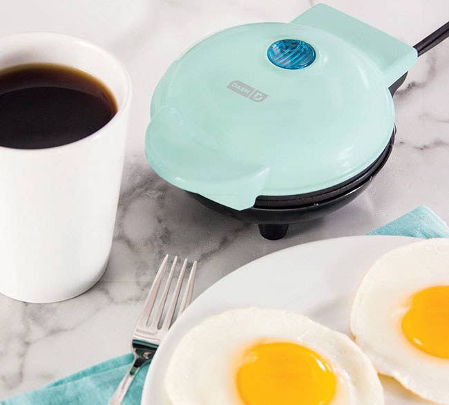 Promising Review: “This griddle is the perfect size for me and I can make eggs in about 10 minutes. It’s so much easier to make them in the mini griddle than in a pan. And I can't wait to try to make pancakes with it!” —CooperGet it from Amazon for $13.33+ (available in six colors).