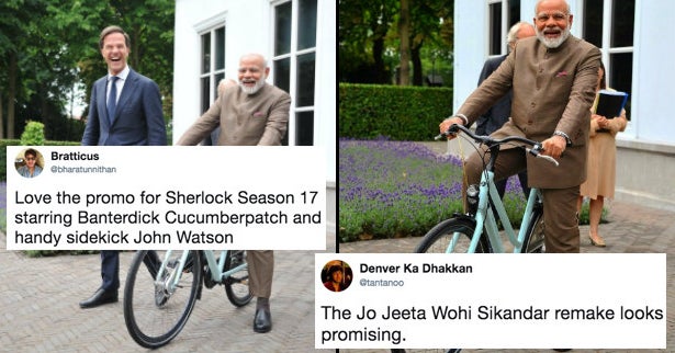 People Have Gone All Out Captioning These Photos Of Narendra Modi On A ...