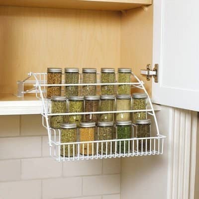 Get it from Amazon for $22.45.Promising review: "If you are tired of standing on a stool, searching your cabinet for the right spice? This is the answer. Everyone who has seen it wants one! Fairly easy to install and sturdy. Holds much more than I expected." —C. Sewell
