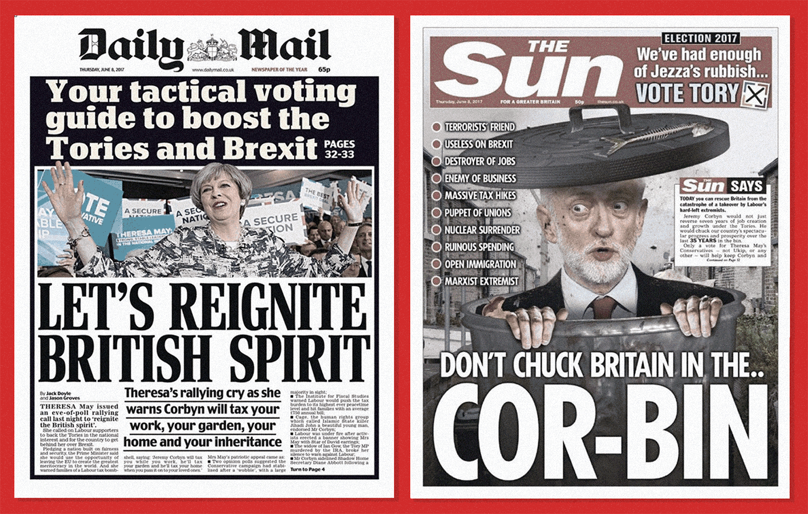 The Sun and the Daily Mail sell 3 million copies a day between them. But their decades-long claim to dominating public opinion may have finally come to an end.