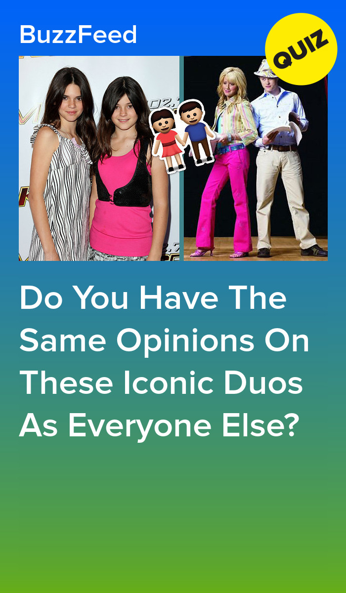 Do You Have The Same Opinions On These Iconic Duos As Everyone Else?