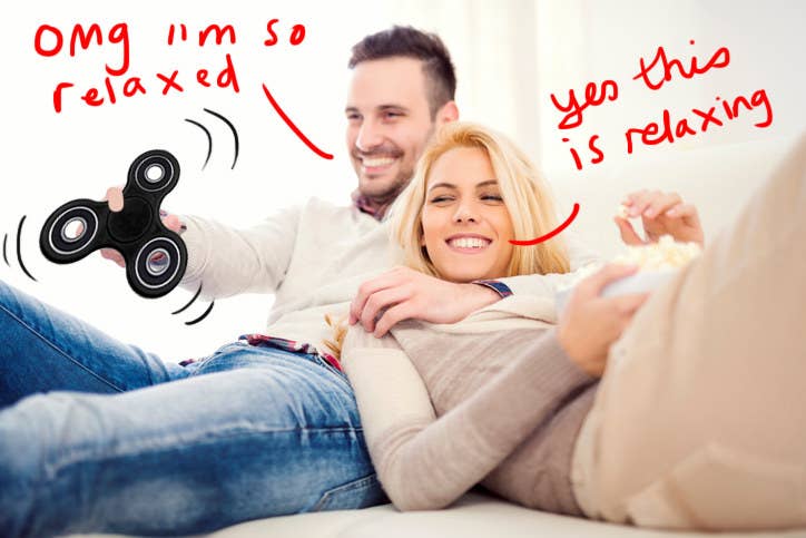 fidget spinner and had mixed emotions