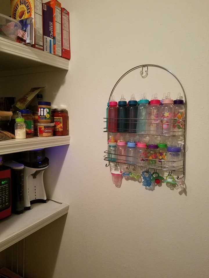 10 Clever Baby Bottle Storage Ideas - Mommyhooding  Baby bottle storage, Baby  storage, Baby bottle organization