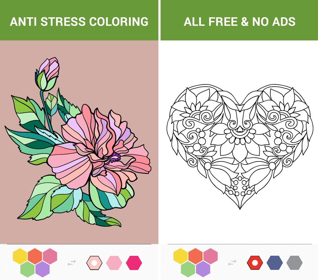 ColorMe is one of the most popular adult coloring books having more than 100 coloring pages. It has images of mandalas, animals, birds, flowers, butterflies, food, and much more. This app is designed for kids too. It has a tap to paint and pinch to zoom options to produce magnificent colored designs. ColorMe app provides editing options to edit photos, images that can help in creating collages.These adult coloring apps help you to eliminate stress and anxiety. While coloring in such adult coloring apps, you can listen to some soothing music, which can further heal your mind. Download these apps now to reap the benefits of coloring!