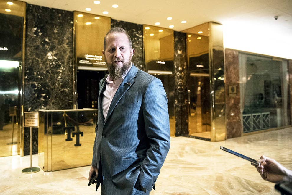 A photo of Trump Digital Strategist Brad Parscale in hotel lobby.