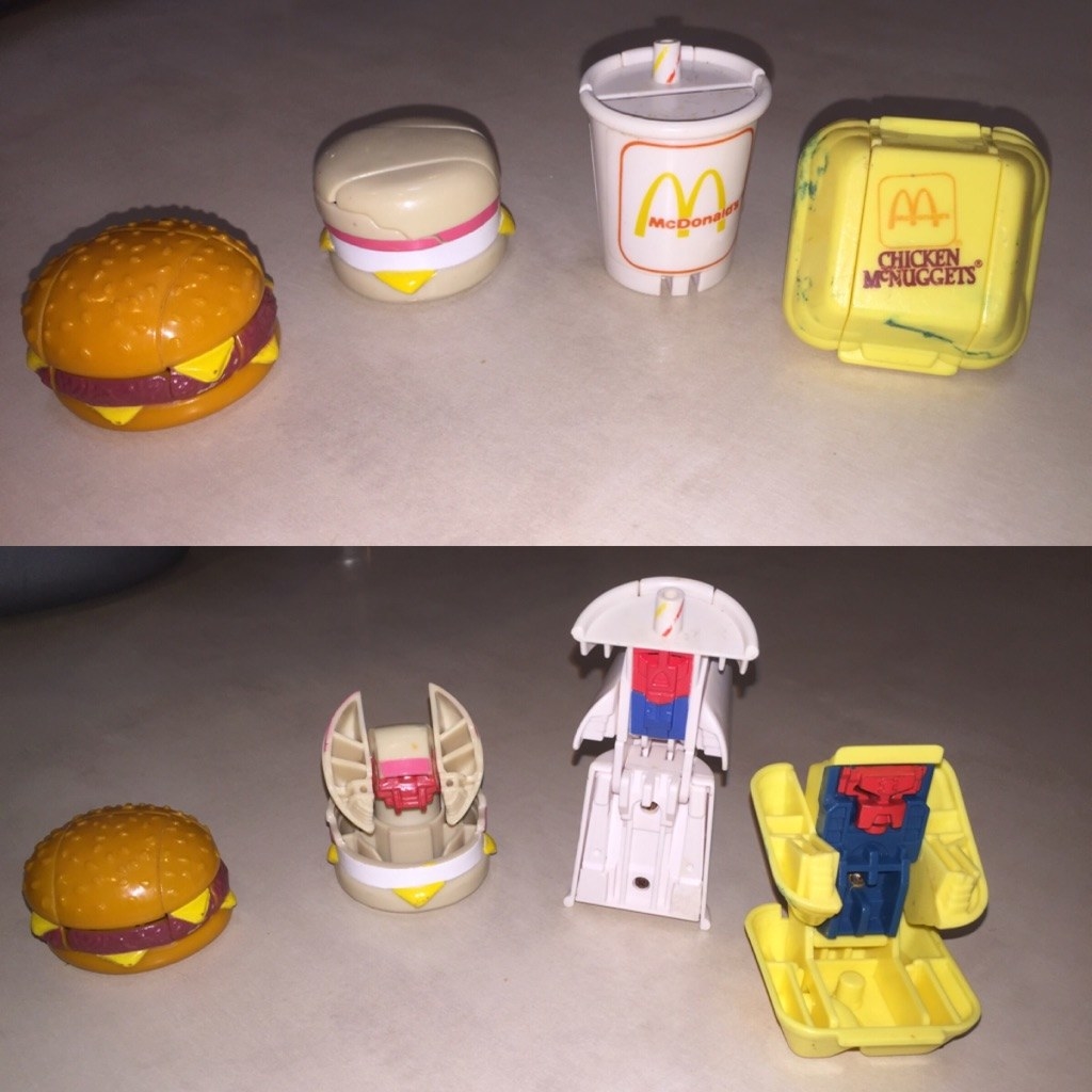 Vintage McDonald's 1990 Transformable Kids Meal Toys 