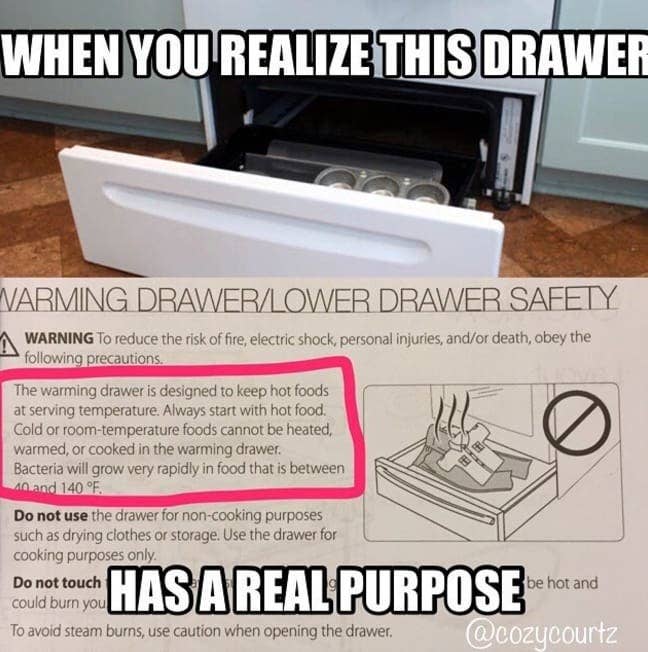 I Just Learned What That Drawer Beneath Your Oven Is For And Omg