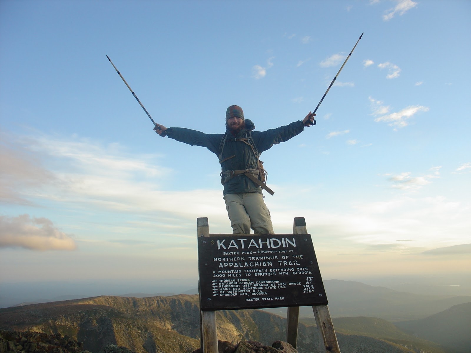 Only about 1 in 4 thru-hikers stick with it and make it all the way to Katahdin in Maine.