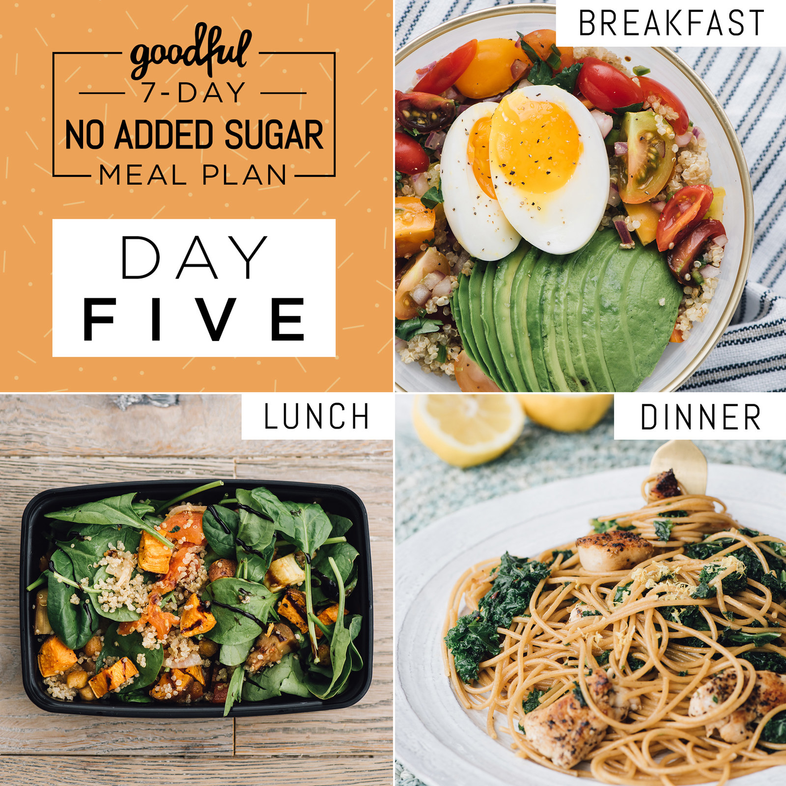 Here’s Day Five Of Our NoAddedSugar Meal Plan