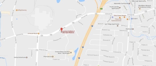 The American Institute of Alternative Medicine has a great central location located just North of the city off of Shrock Road.