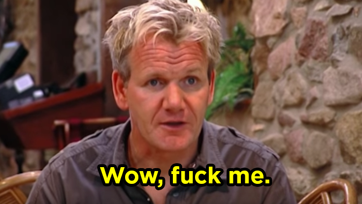 Gordon Ramsay Was Served Steak On An Actual Roof Tile And Naturally He  Lost His Shit