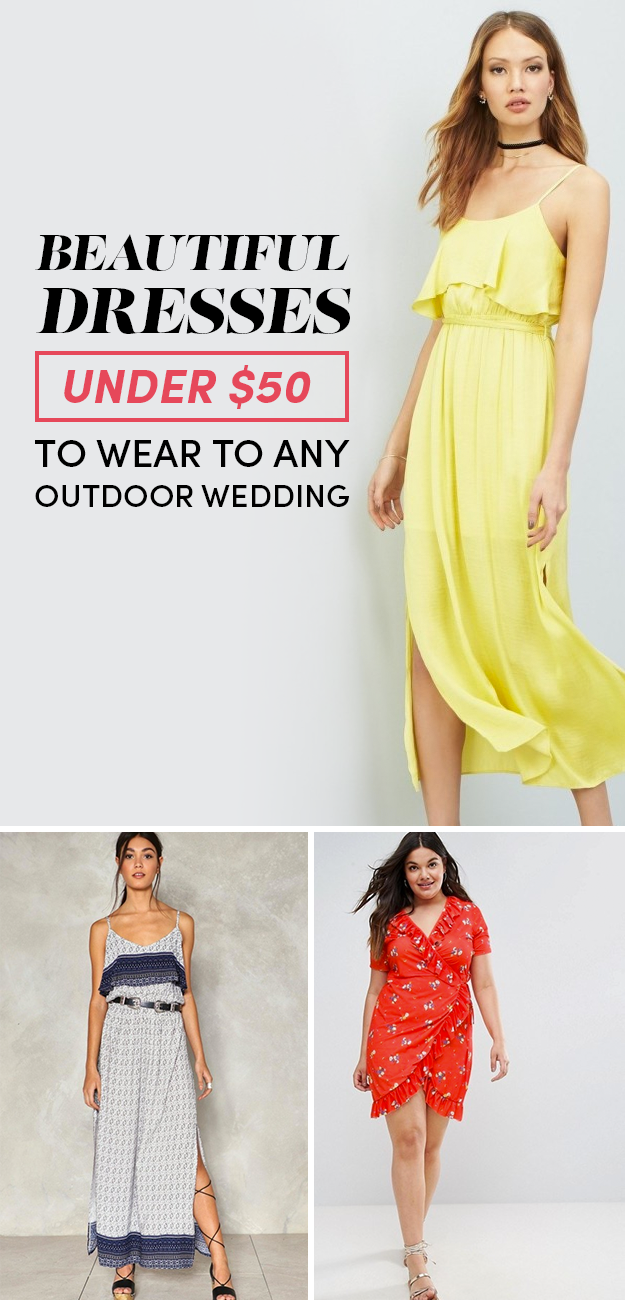 cocktail attire for outdoor wedding