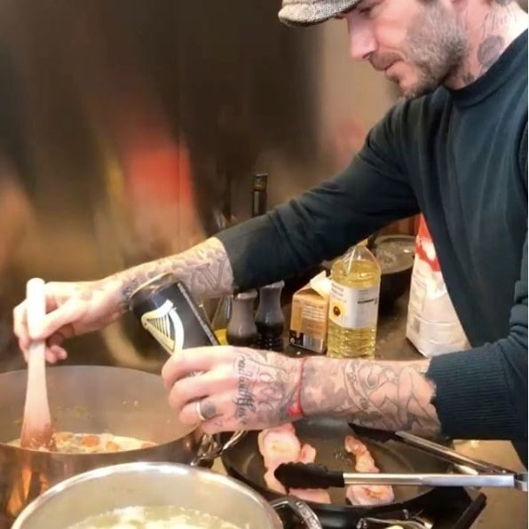 David making beef stew