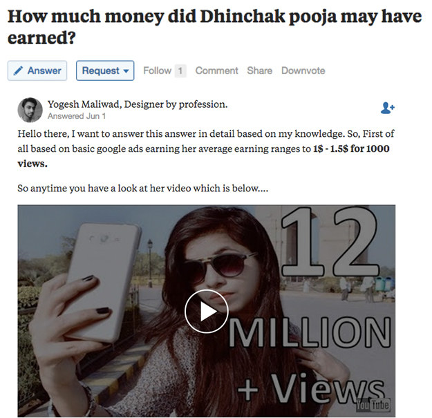 No, Dhinchak Pooja Does Not Earn ₹50 Lakhs Per Month