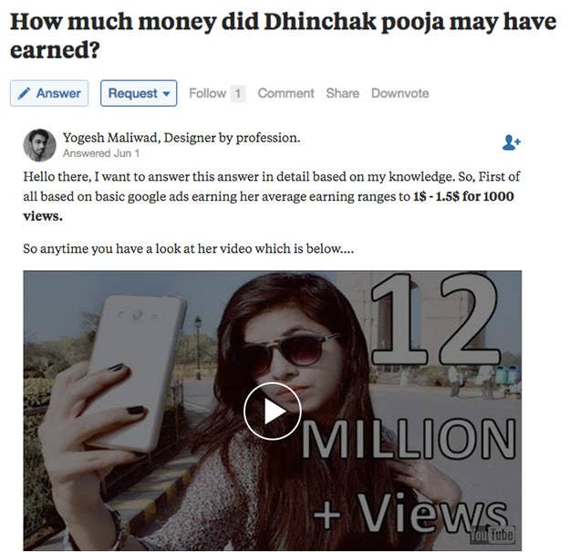 recently several people shared a quora thread in which user yogesh maliwad claimed to have deduced how much singer dhinchak pooja might be earning - how to get line breaks on instagram captions quora