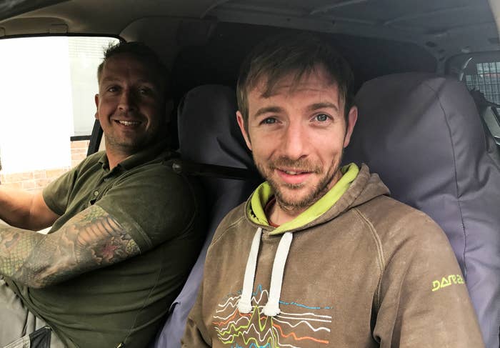 Benjamin Ryan (right) and his colleague Dan.