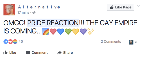 gay flag facebook emoji