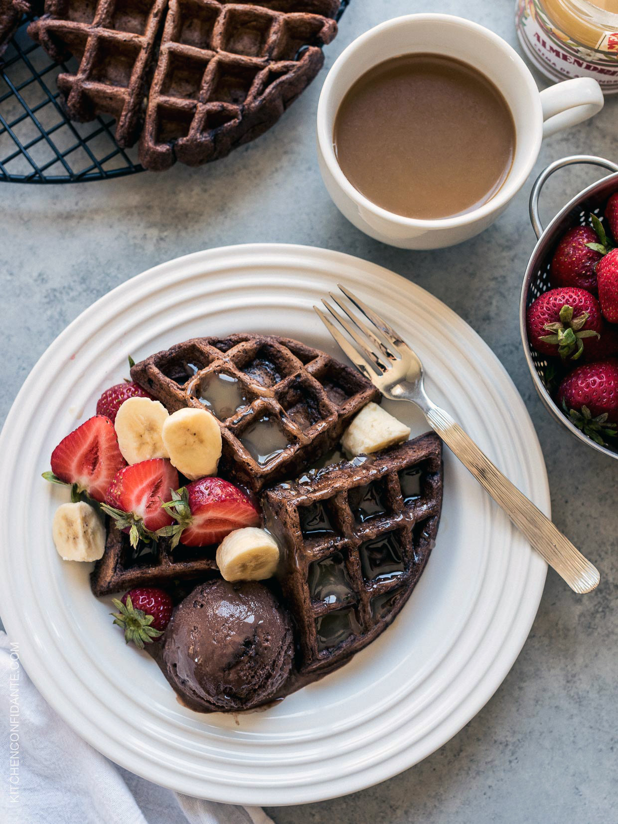 Chocolate, waffles and zucchini thrown in the mix for good (healthy) measure? What else do you need? Get the recipe here.