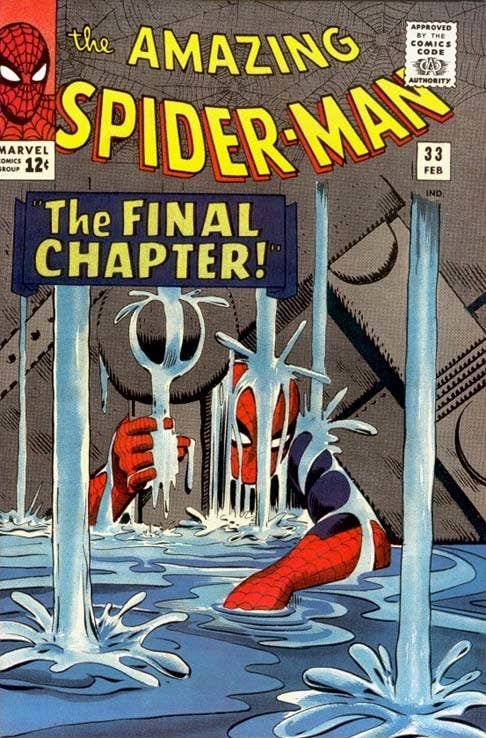 La escena es un tributo a uno de los cuadros más icónicos de Spider-Man. Al igual que en la película, Spider-Man se siente derrotado mientras unas vigas lo tienen atrapado. Al final su fuerza y determinación lo ayudan a salir.