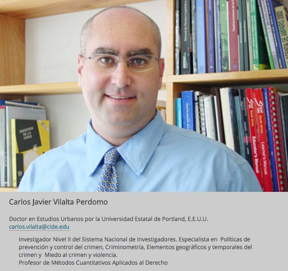 El profesor Carlos Vilalta.