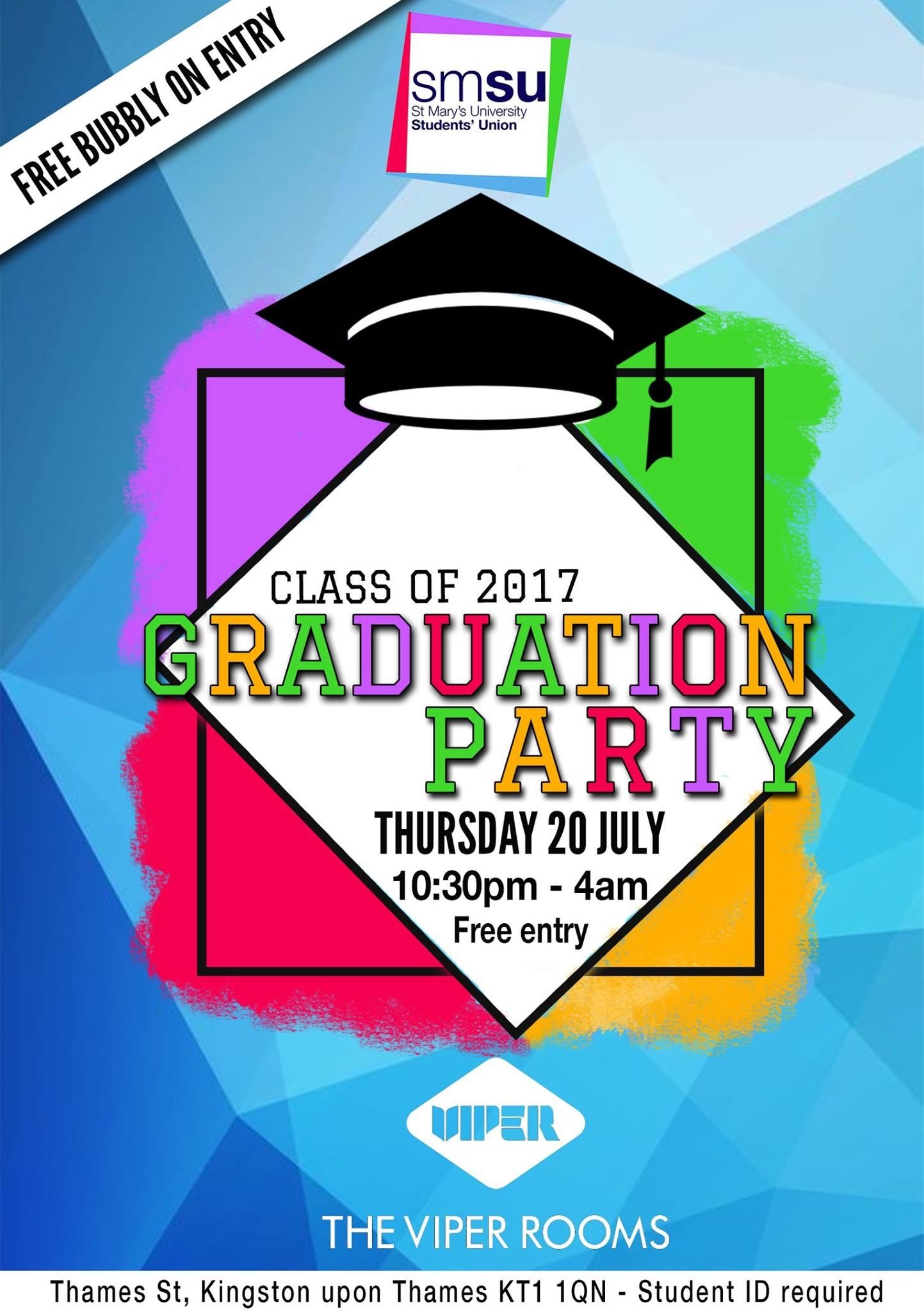 What better way to spend the night after your graduation than at The Viper Rooms? Not only is this going to be as amazing as every other Wednesday but it's free entry with a glass of bubbly on arrival and a rodeo bull! What better way than to end your time at St Mary's?