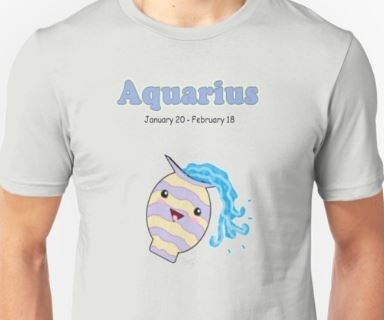 Here is one of 12 astrology-themed tee shirts by Daryl, available on her RedBubble shop called KawaiiNMore.
