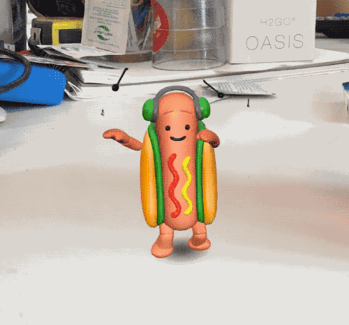 snapchat hot dog plush