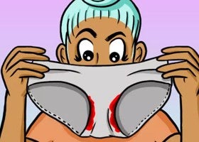 Seguir usando ropa interior que se ha manchado con sangre fresca durante tu periodo porque no te importa.