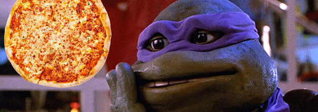 Baby Ninja turtles eating pizza | Poster