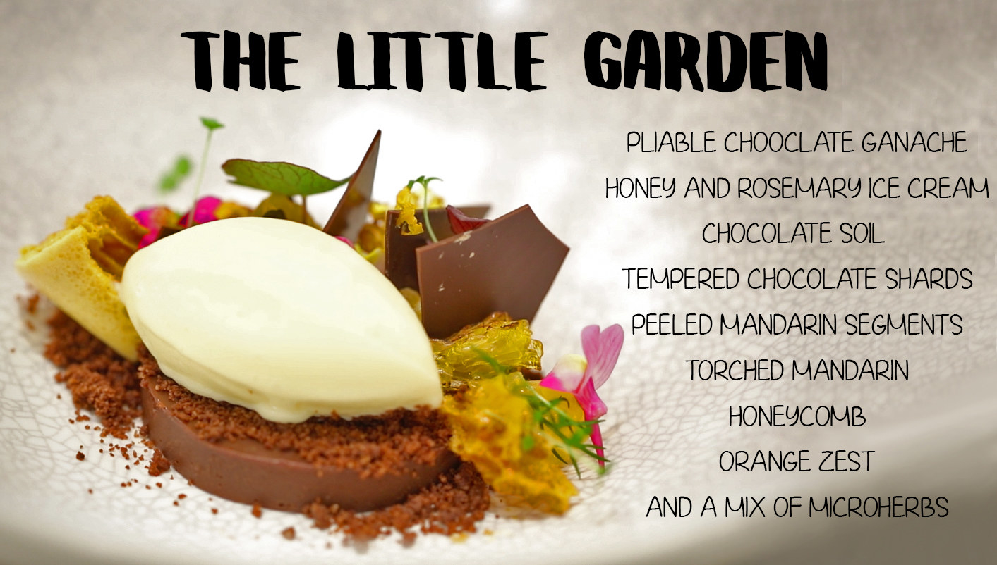 It's a fuck-off ridiculous, nine-element dessert with a recipe that spans over three pages. And yes, I was shitting it.