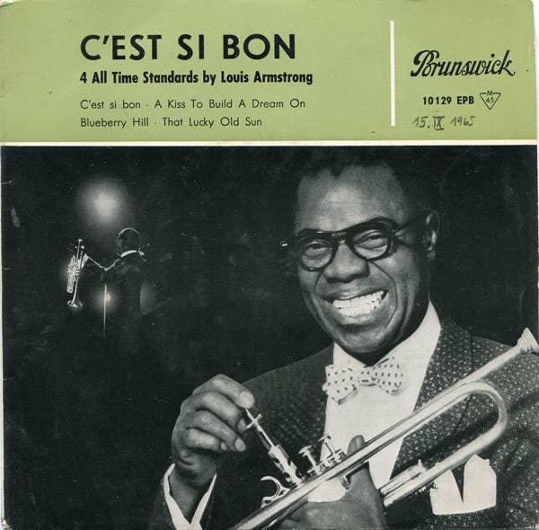 "I have a Louis Armstrong album that makes me feel amazing. I actually kept the album to myself for a long time because it was so special to me. When I finally played it for someone, it was for my boyfriend. During 'La Vie en Rose' he asked me to dance for the first time (it's a rare occurrence!). When we got married two years later, we danced to the same song, recorded off of the record, pops and all. A friend got married on our 7th wedding anniversary and had the DJ play the song for us as well. That record will make me smile on the worst of days." —hintofsuspenseGet it on Discogs for $5.20+ (stream on Amazon here).