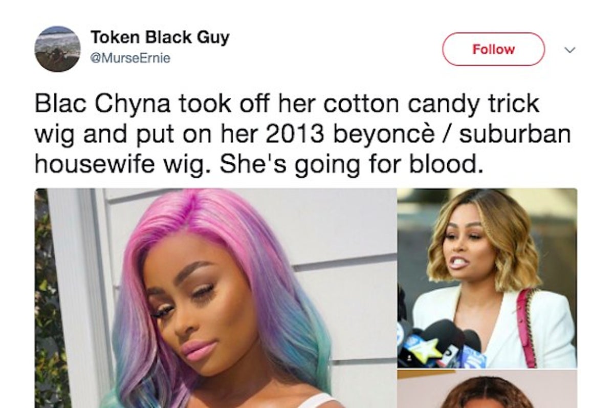 These Reaction Tweets To Blac Chyna's Wigs Will Literally Have You In Tears